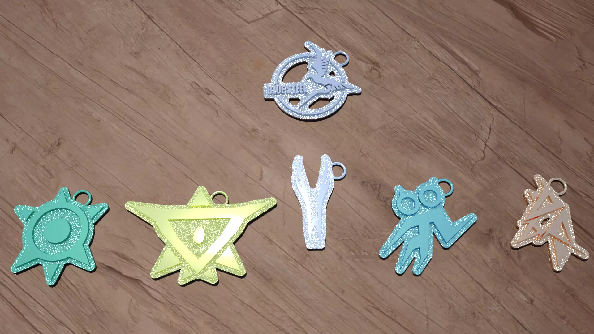 ARPEGGIO OF BLUE STEEL KEYCHAIN AND CORE 3D print model_0