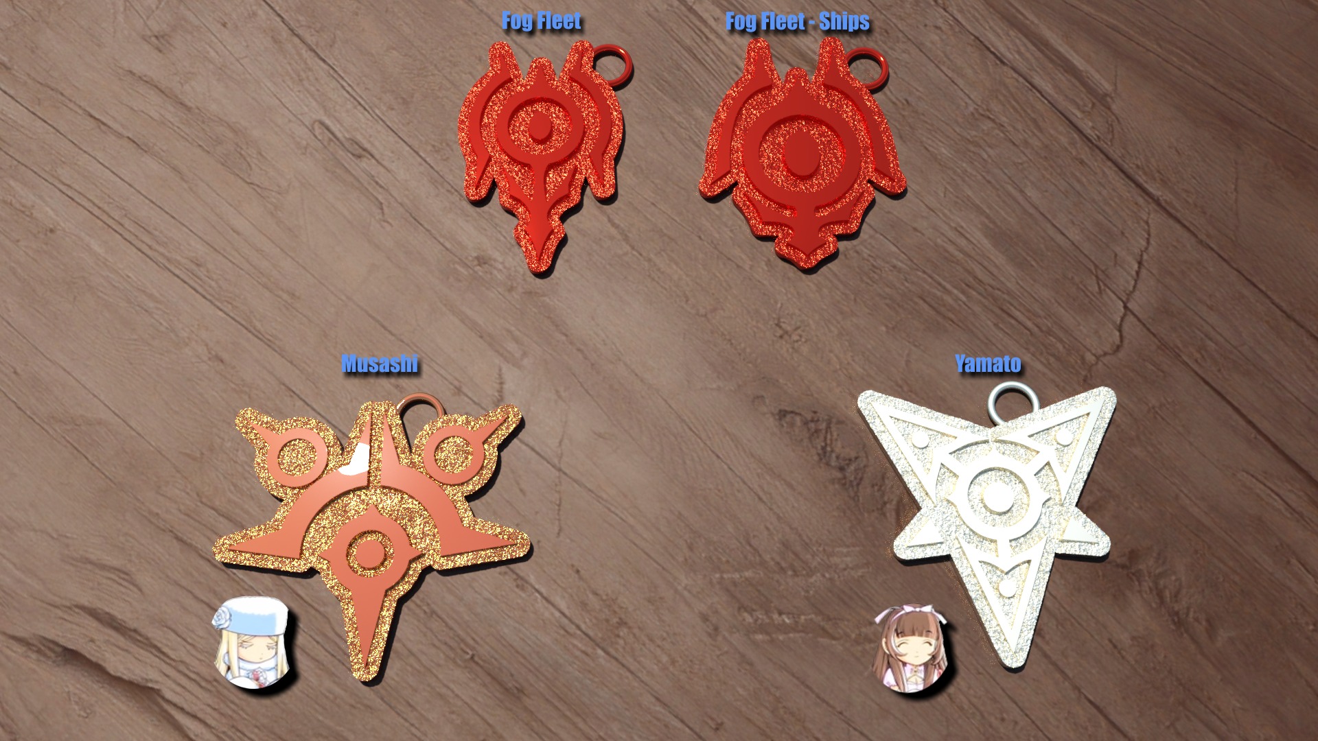 ARPEGGIO OF BLUE STEEL KEYCHAIN AND CORE 3D print model_24