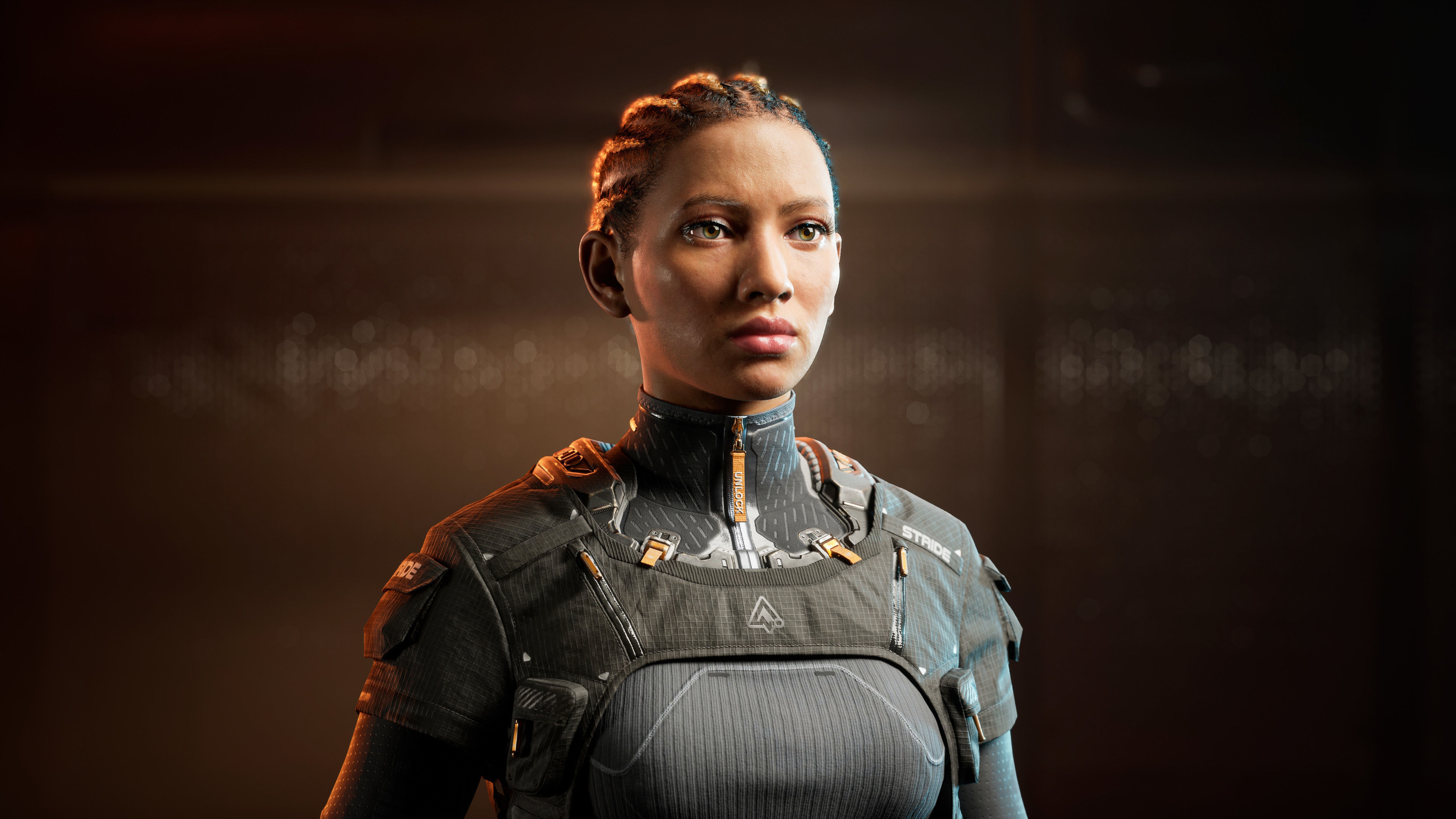 Sasha Stride Realtime Sci-fi Character - Rigged Low-poly 3D model_7