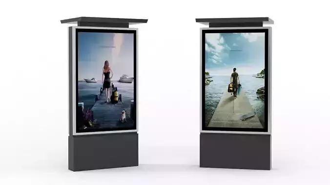 Electronic Kiosk 3D model