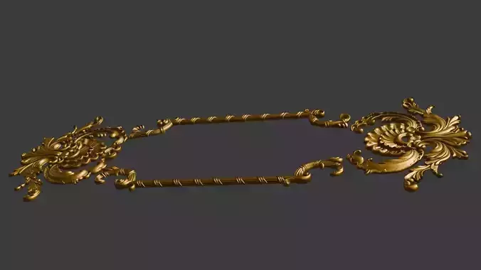 Rococco decorative ornament for furniture production wall 