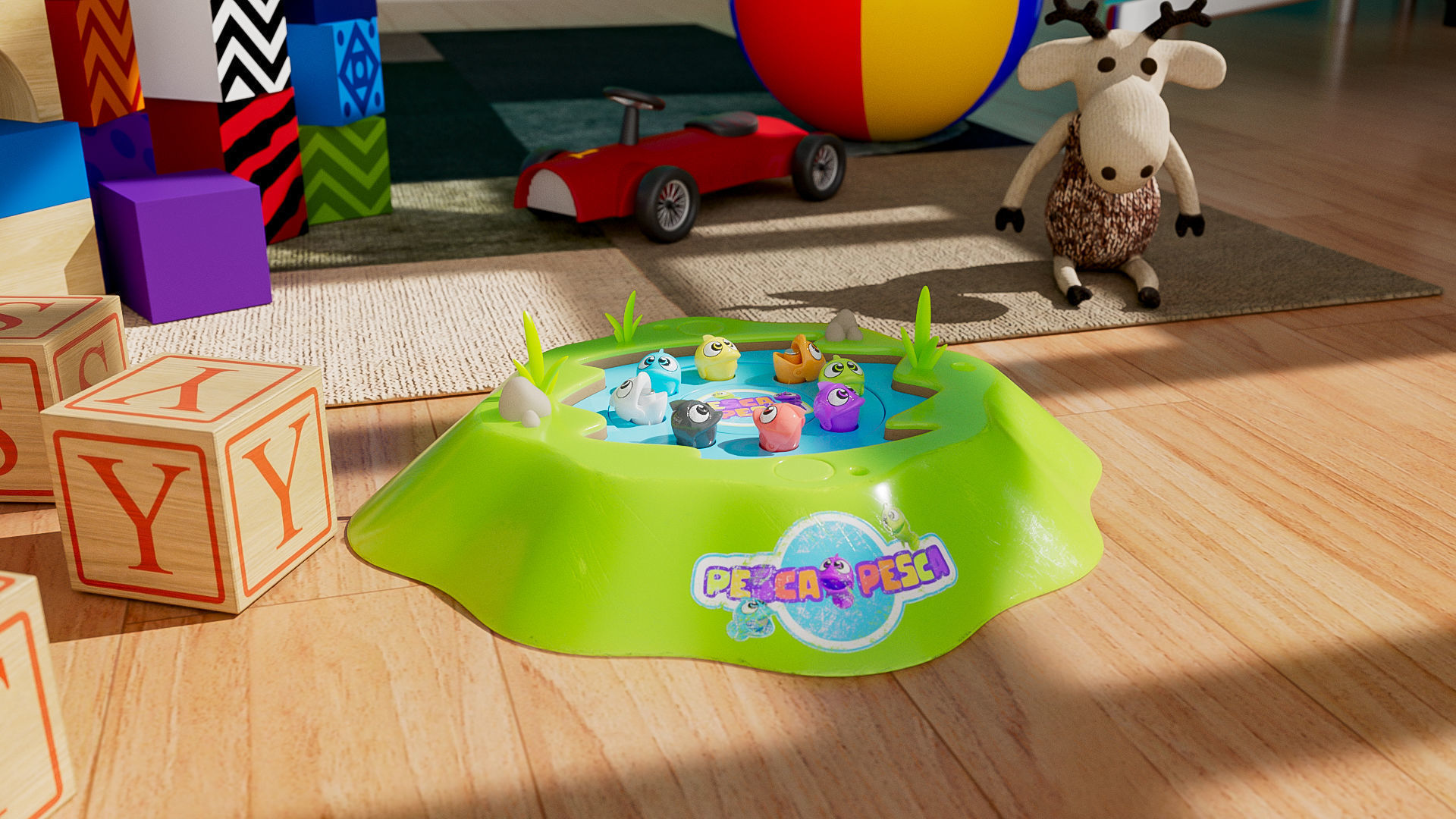 Toy fishing - Maya File - V-ray 3D model_2