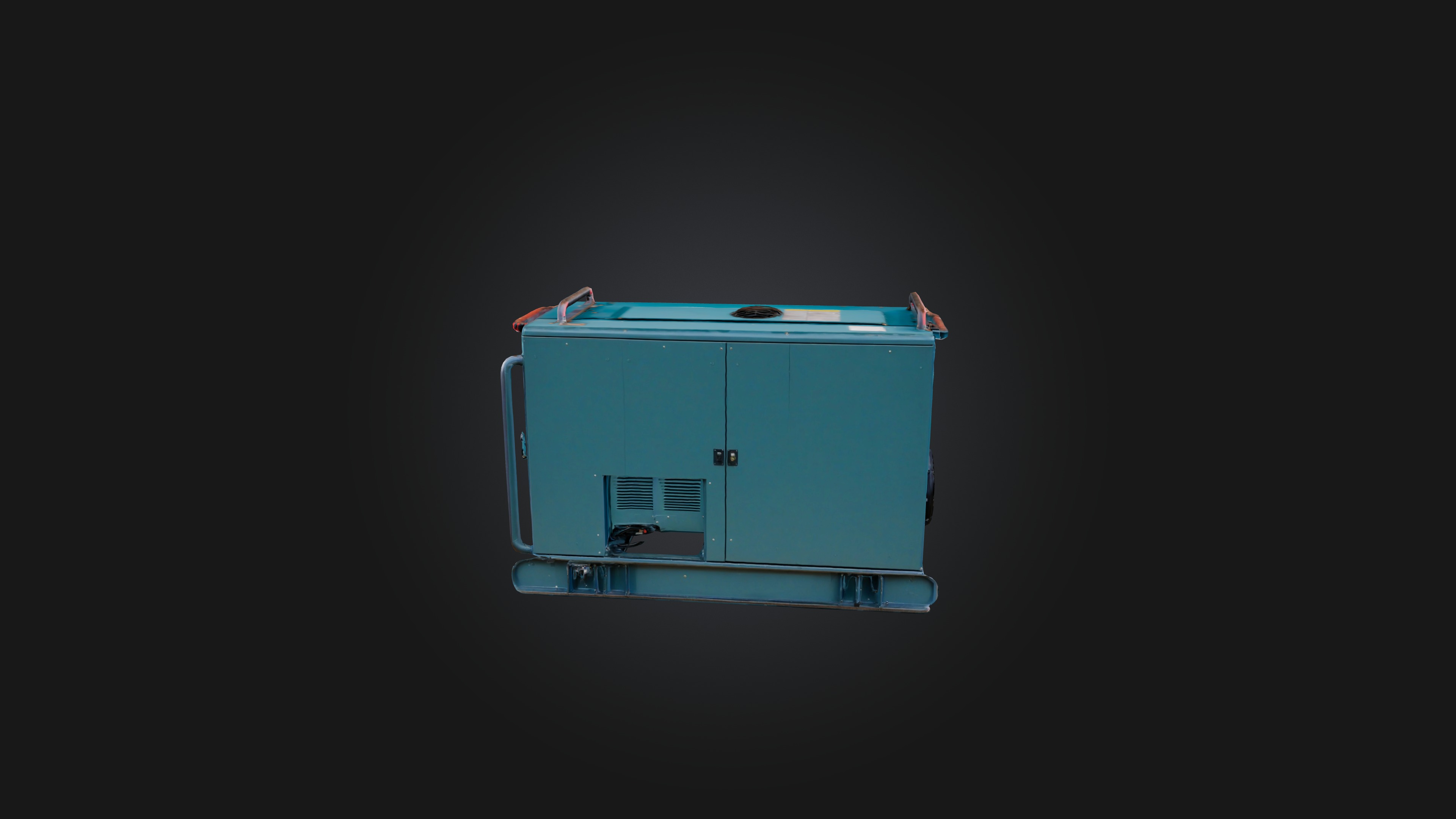 Electric Generator Low-poly 3D model_6
