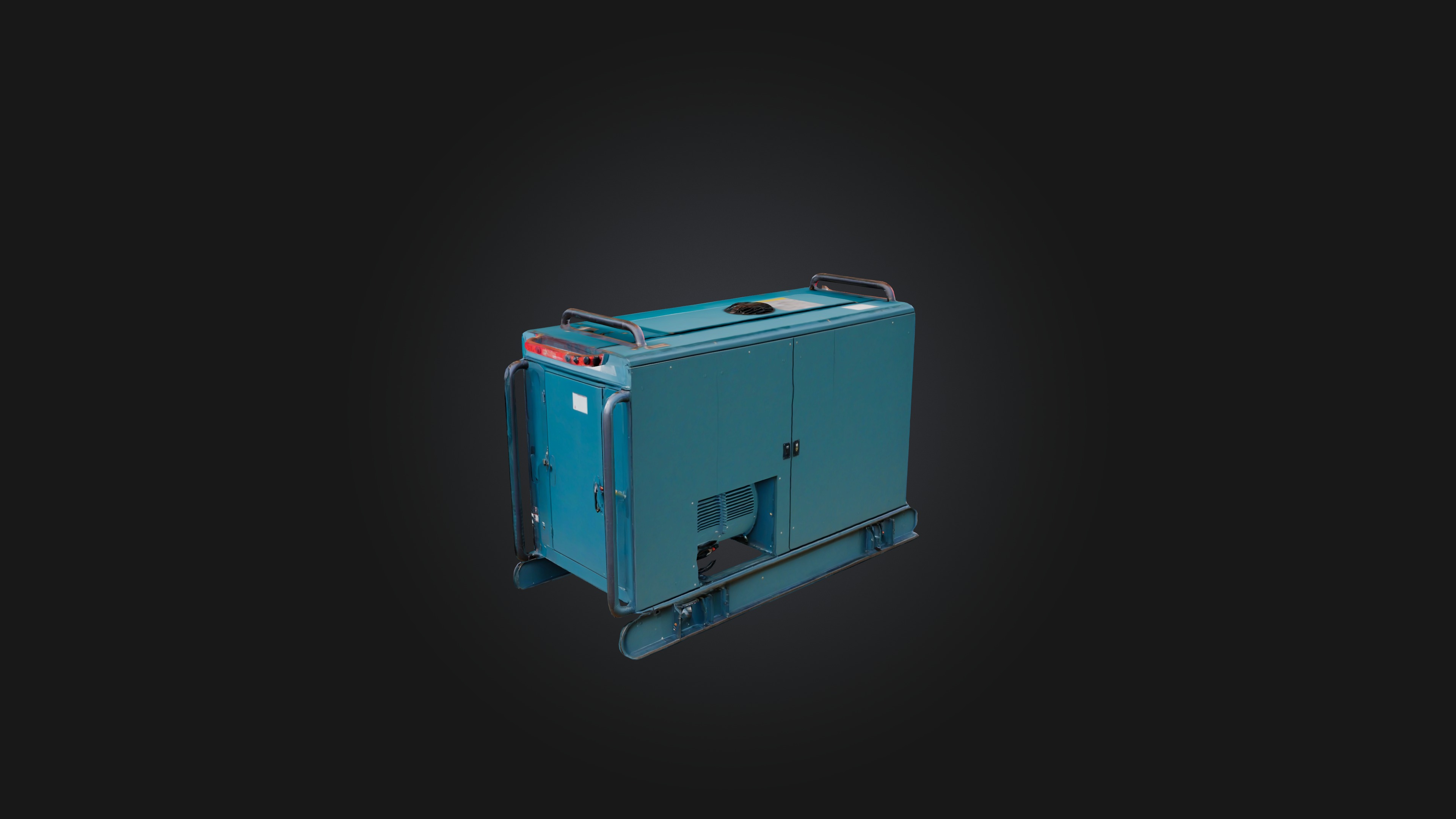 Electric Generator Low-poly 3D model_5