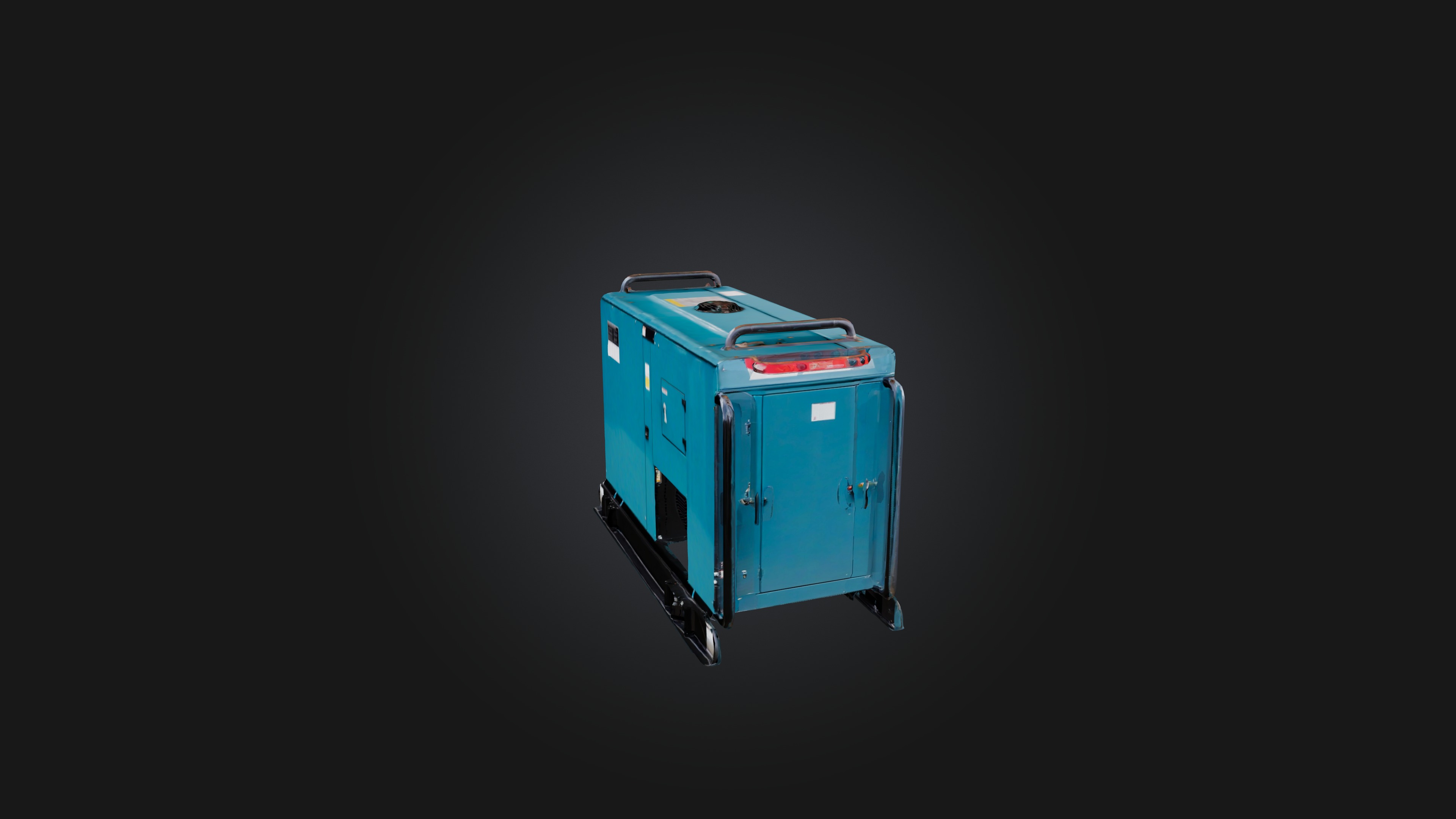 Electric Generator Low-poly 3D model_2