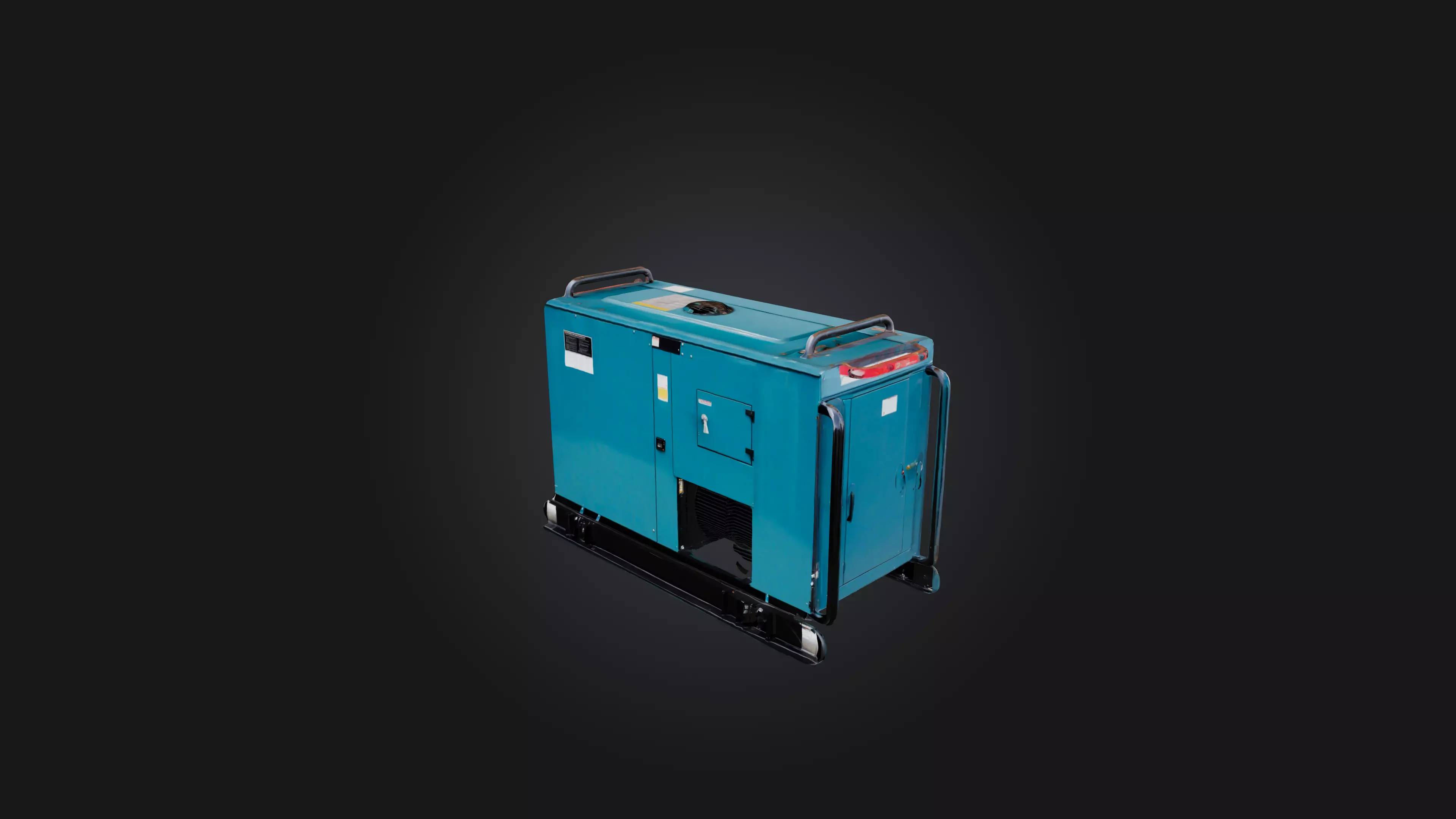 Electric Generator Low-poly 3D model_0