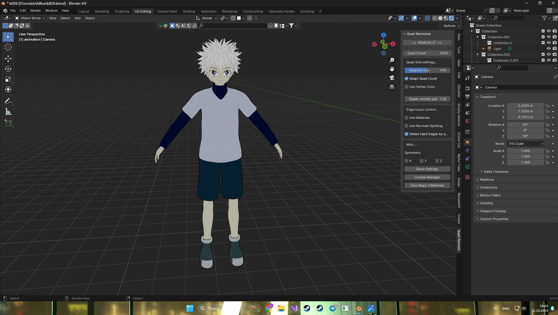 Killua Zoldyck 3D model_5
