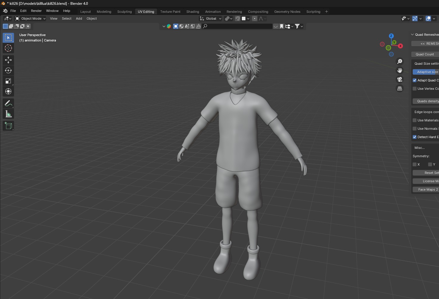 Killua Zoldyck 3D model_4