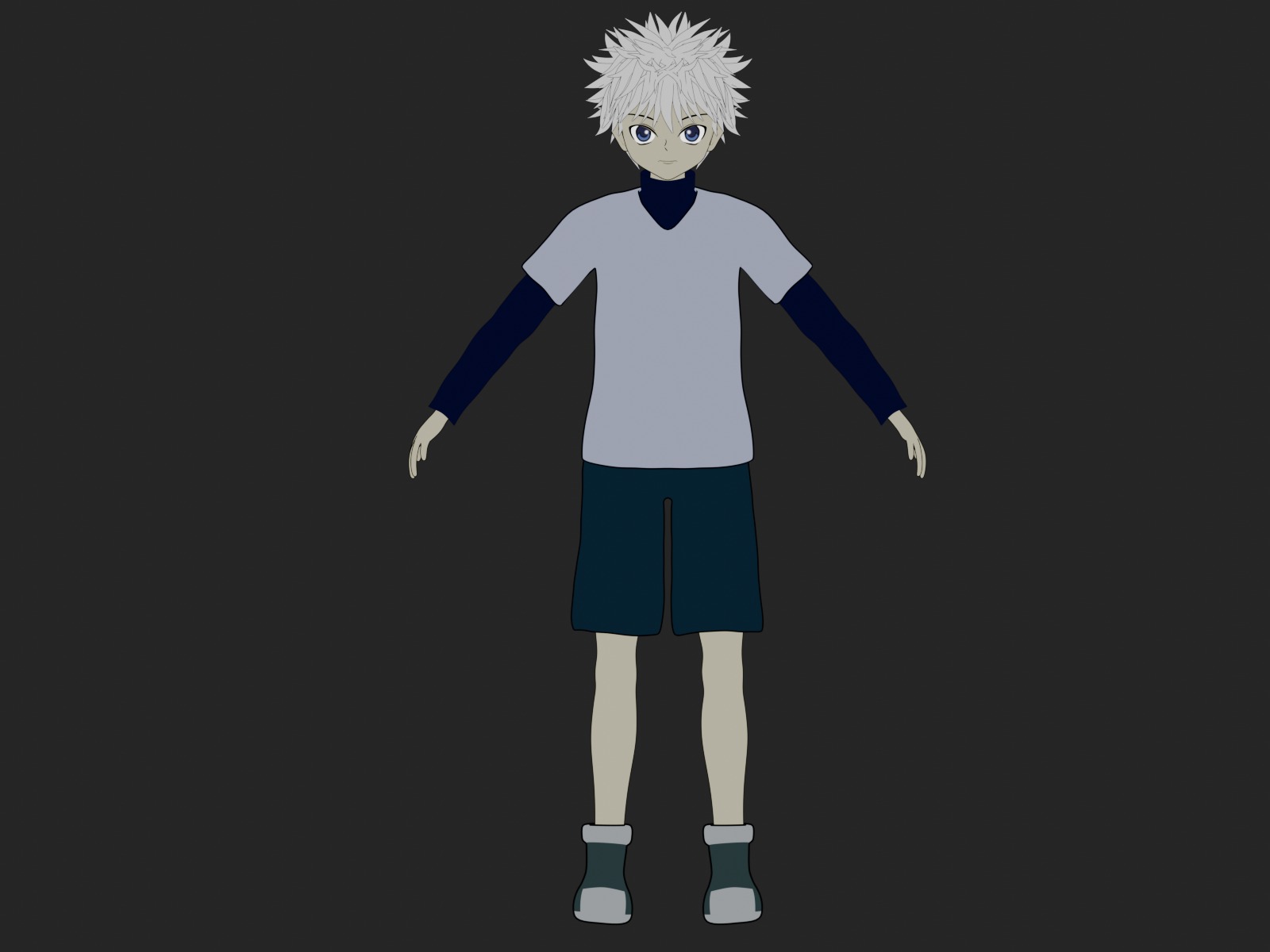 Killua Zoldyck 3D model_2