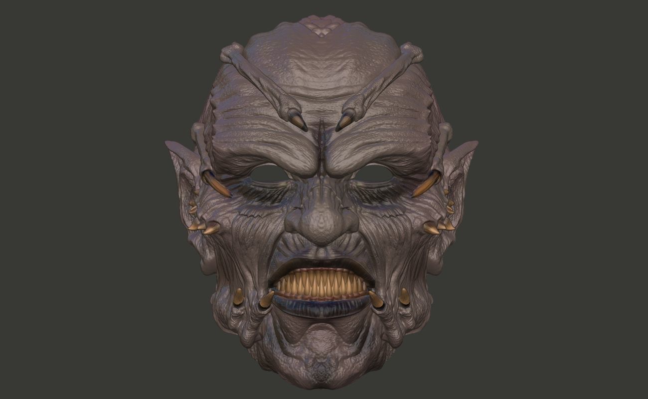 Jeepers Creepers Halloween Mask 3d print model stl 3D print model_2