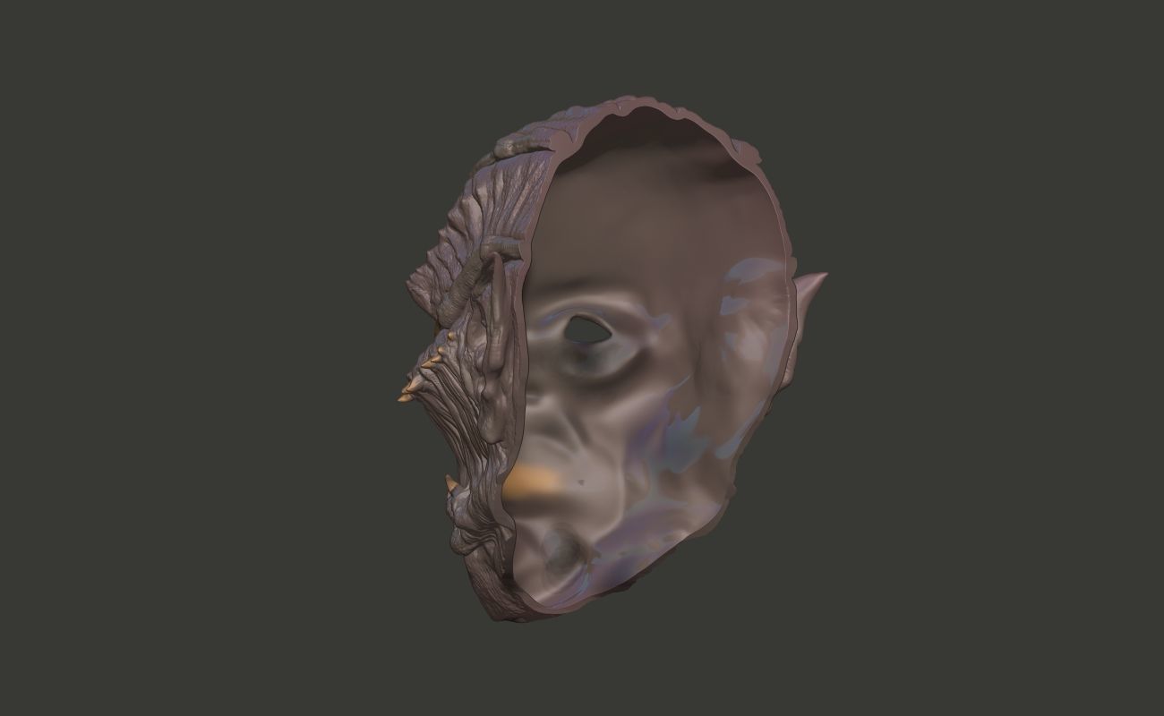 Jeepers Creepers Halloween Mask 3d print model stl 3D print model_5