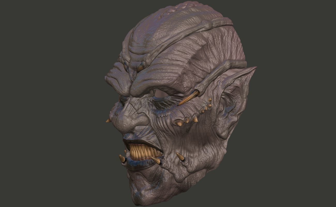 Jeepers Creepers Halloween Mask 3d print model stl 3D print model_4