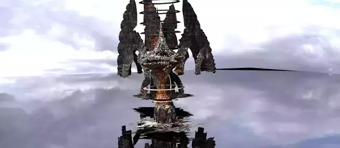 Cyberpunk Scorched Earth ShipTower