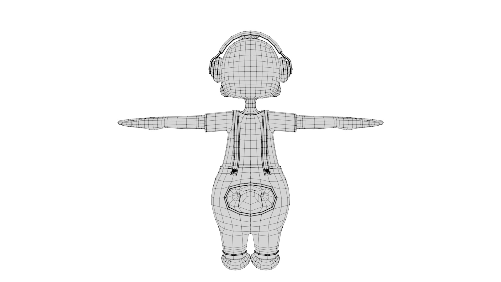 Rigged Cartoon Duck 3D model_9