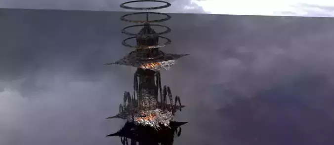 Cyberpunk Scorched Earth tower 6