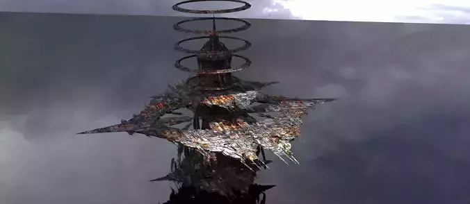 Cyberpunk Scorched Earth tower 7