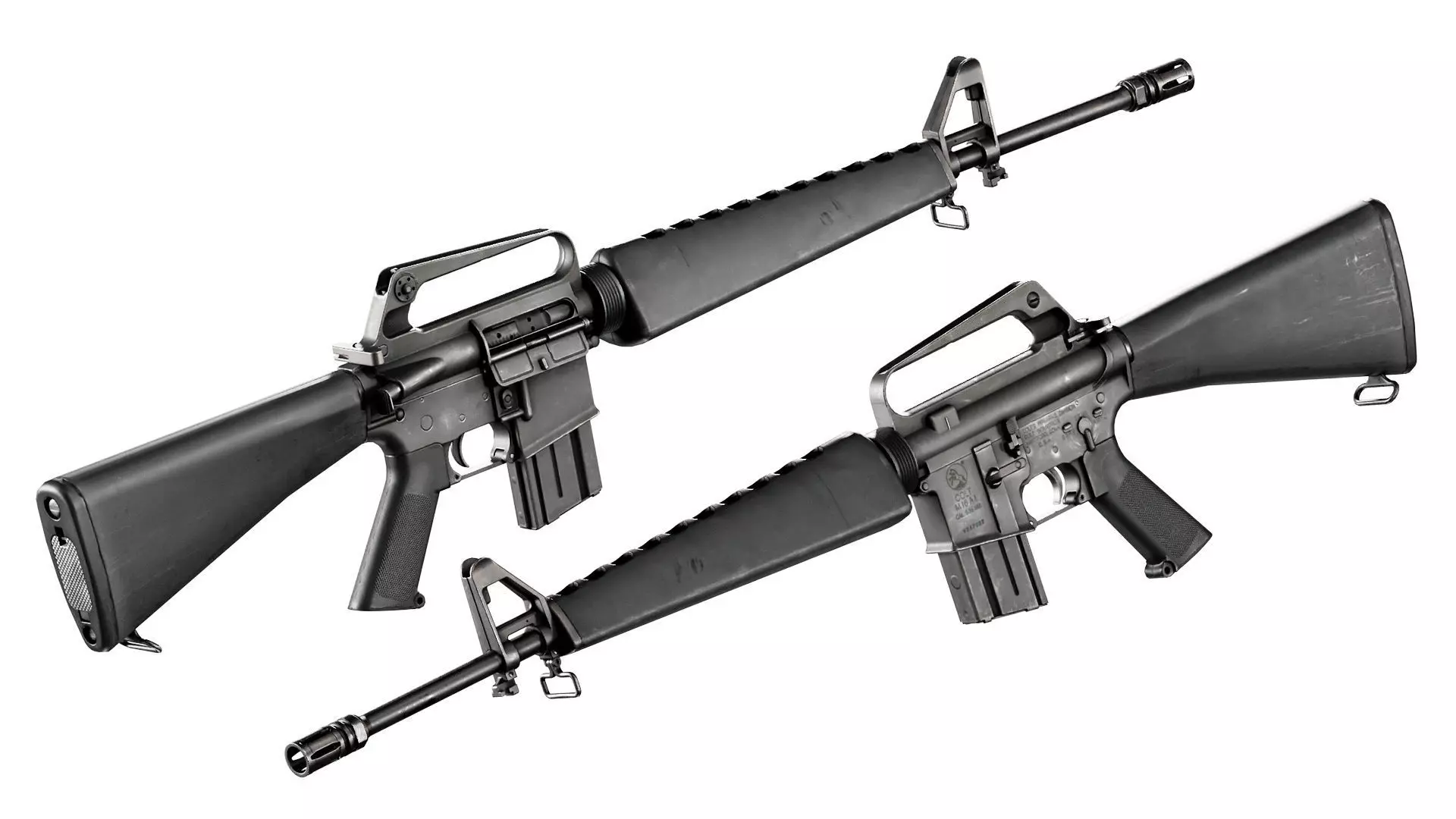 M16A1 NAM Low-poly 3D model_0