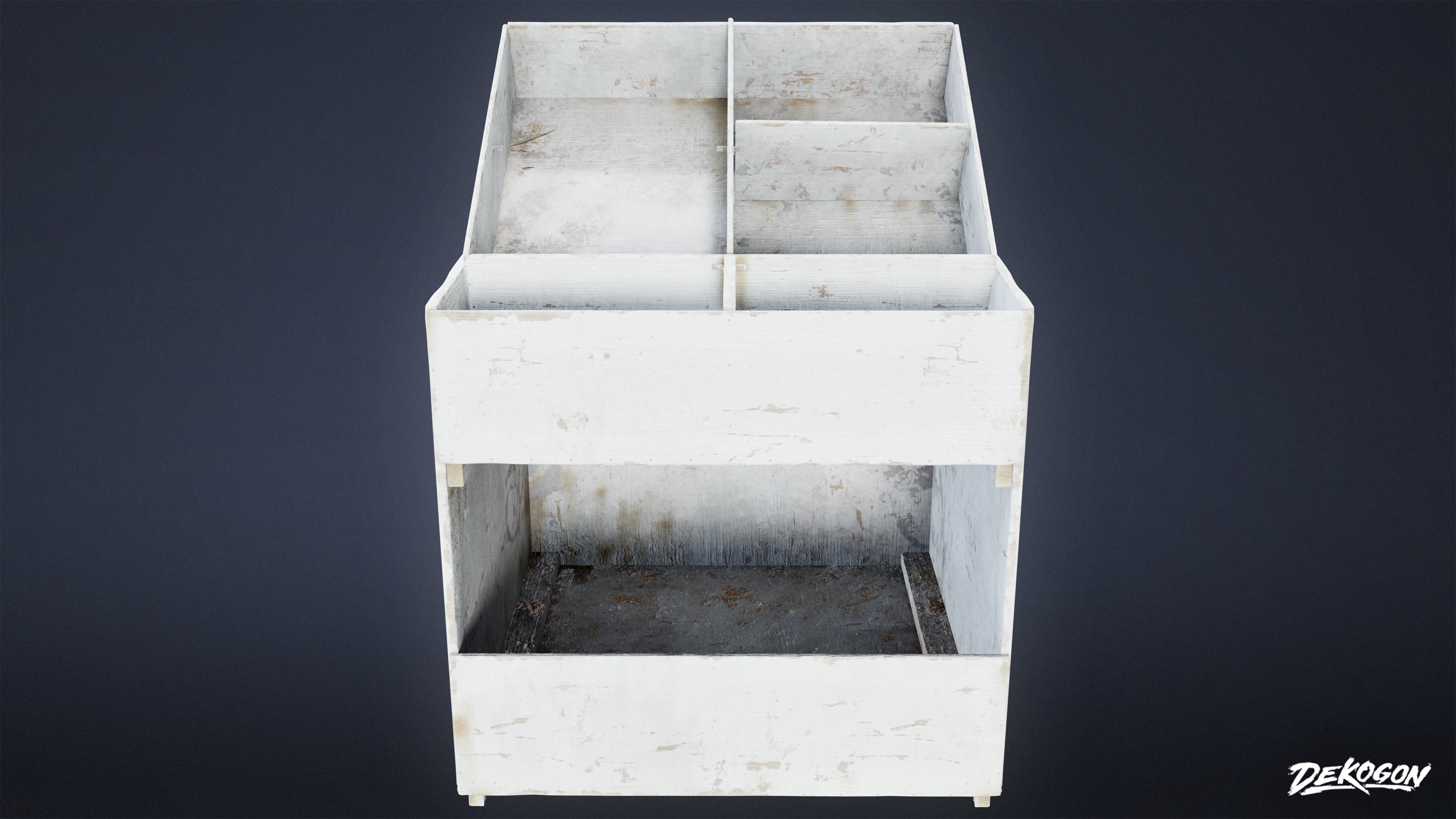 GROCERY - Food Stand 01 - LOW POLY AND NANITE Low-poly 3D model_1