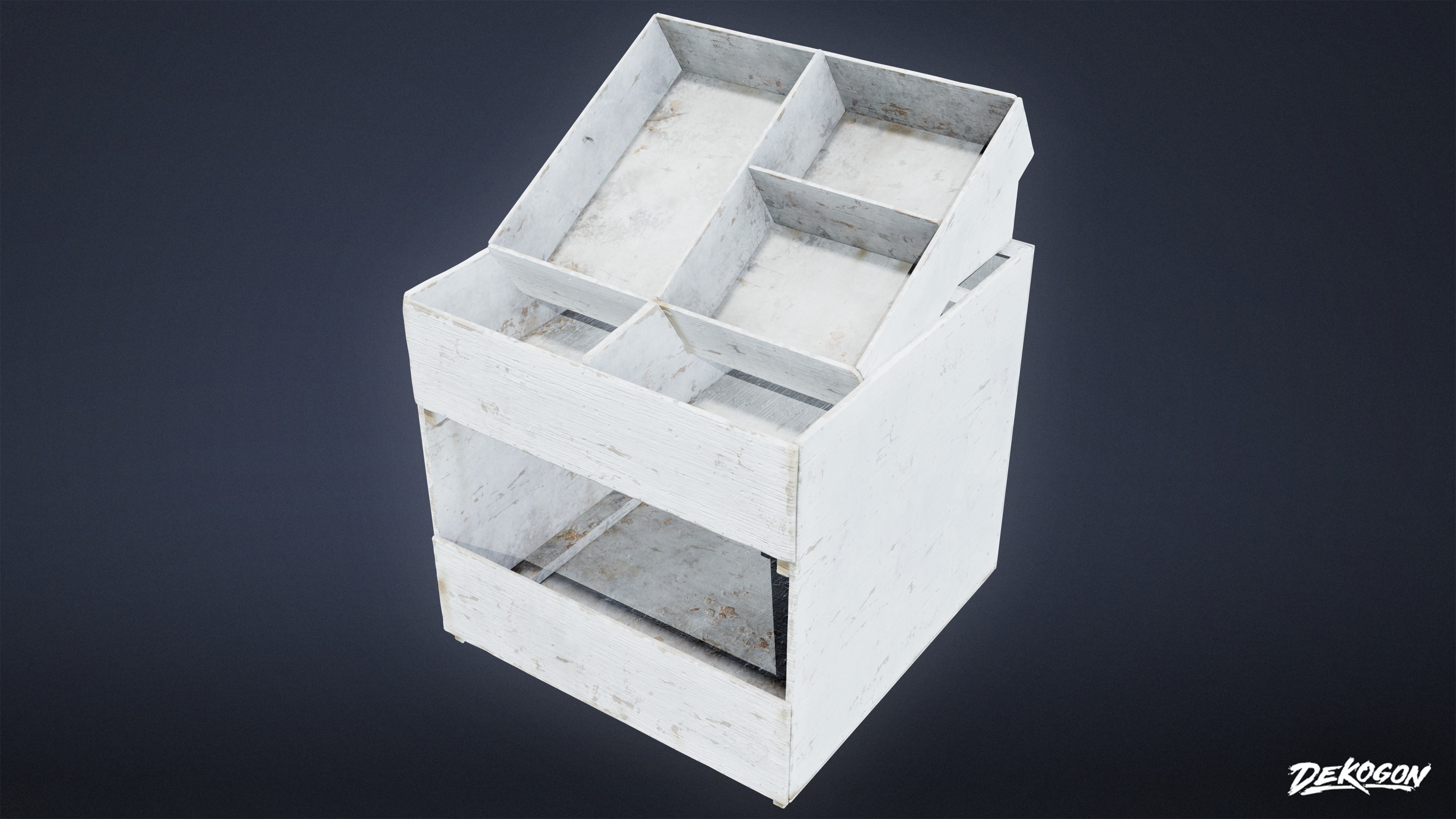 GROCERY - Food Stand 01 - LOW POLY AND NANITE Low-poly 3D model_4