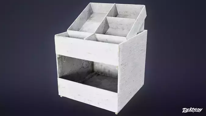 GROCERY - Food Stand 01 - LOW POLY AND NANITE