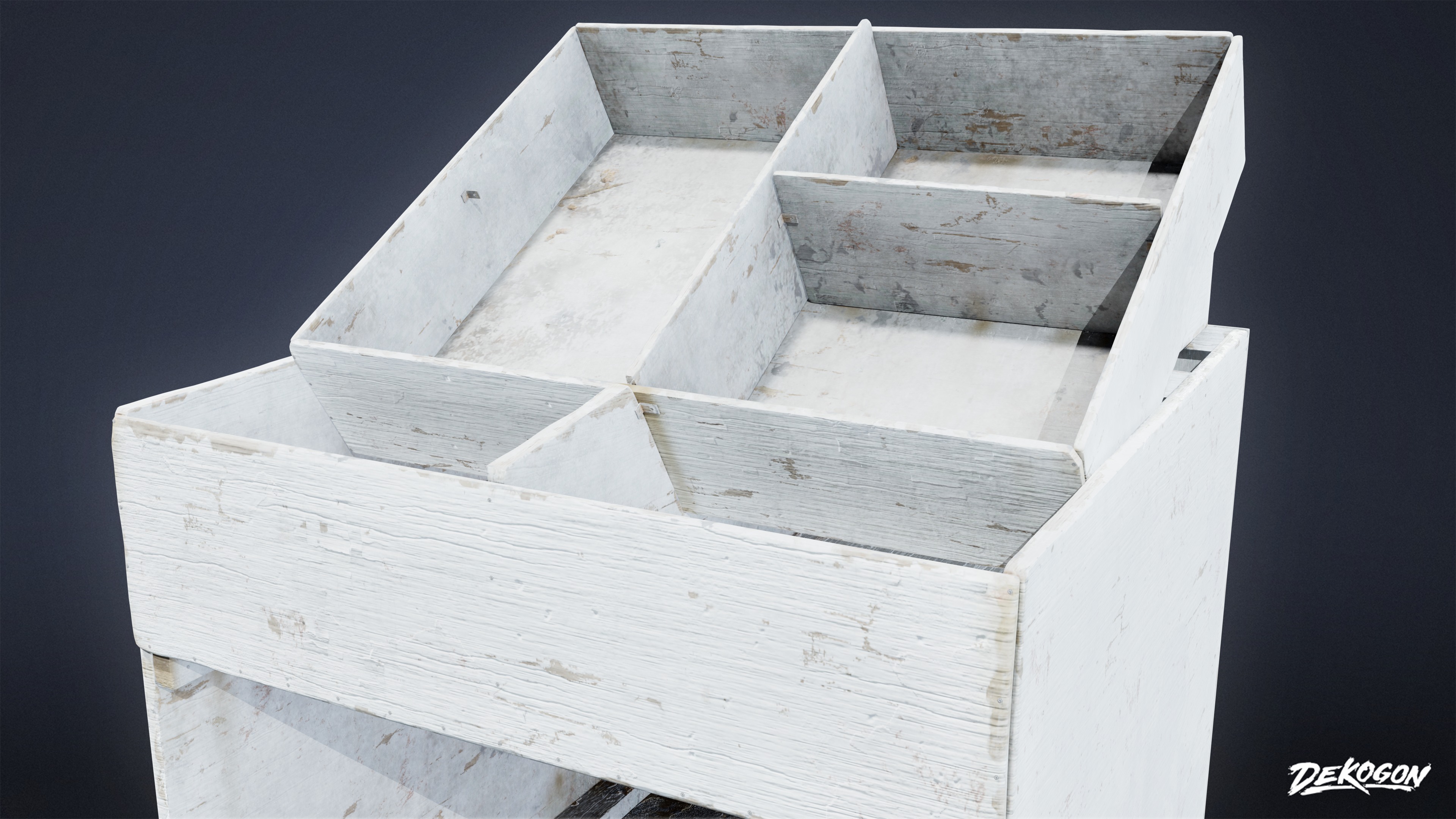 GROCERY - Food Stand 01 - LOW POLY AND NANITE Low-poly 3D model_6