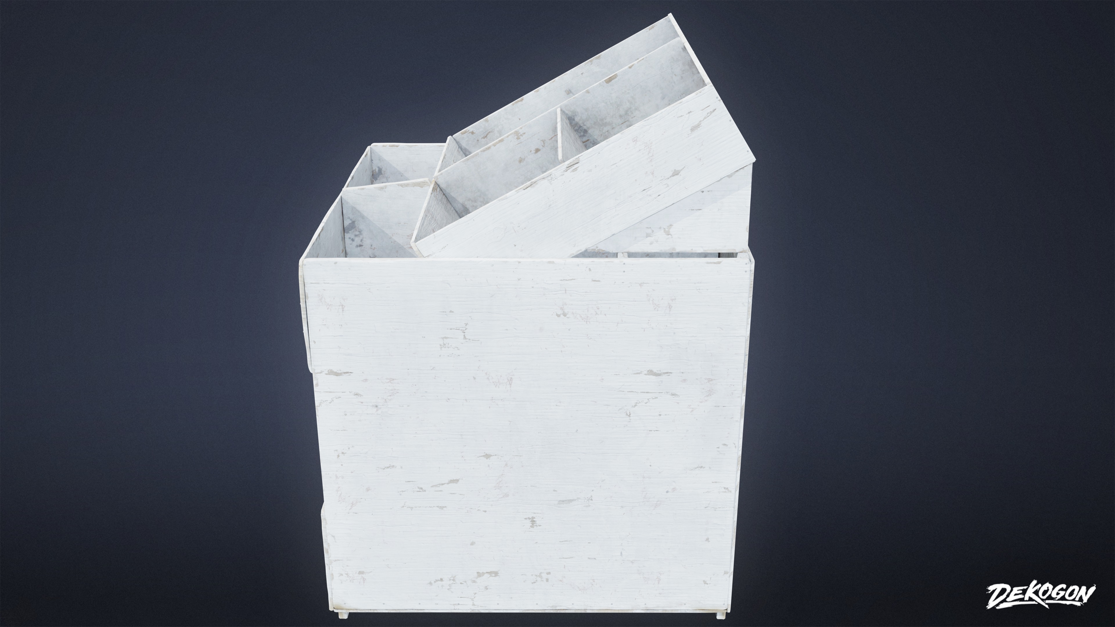 GROCERY - Food Stand 01 - LOW POLY AND NANITE Low-poly 3D model_5