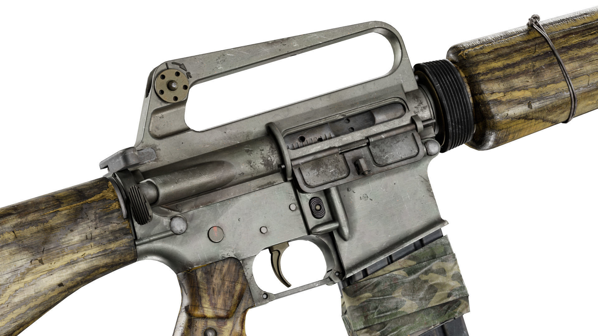 3D model M16A1 FALLOUT VR / AR / low-poly | CGTrader