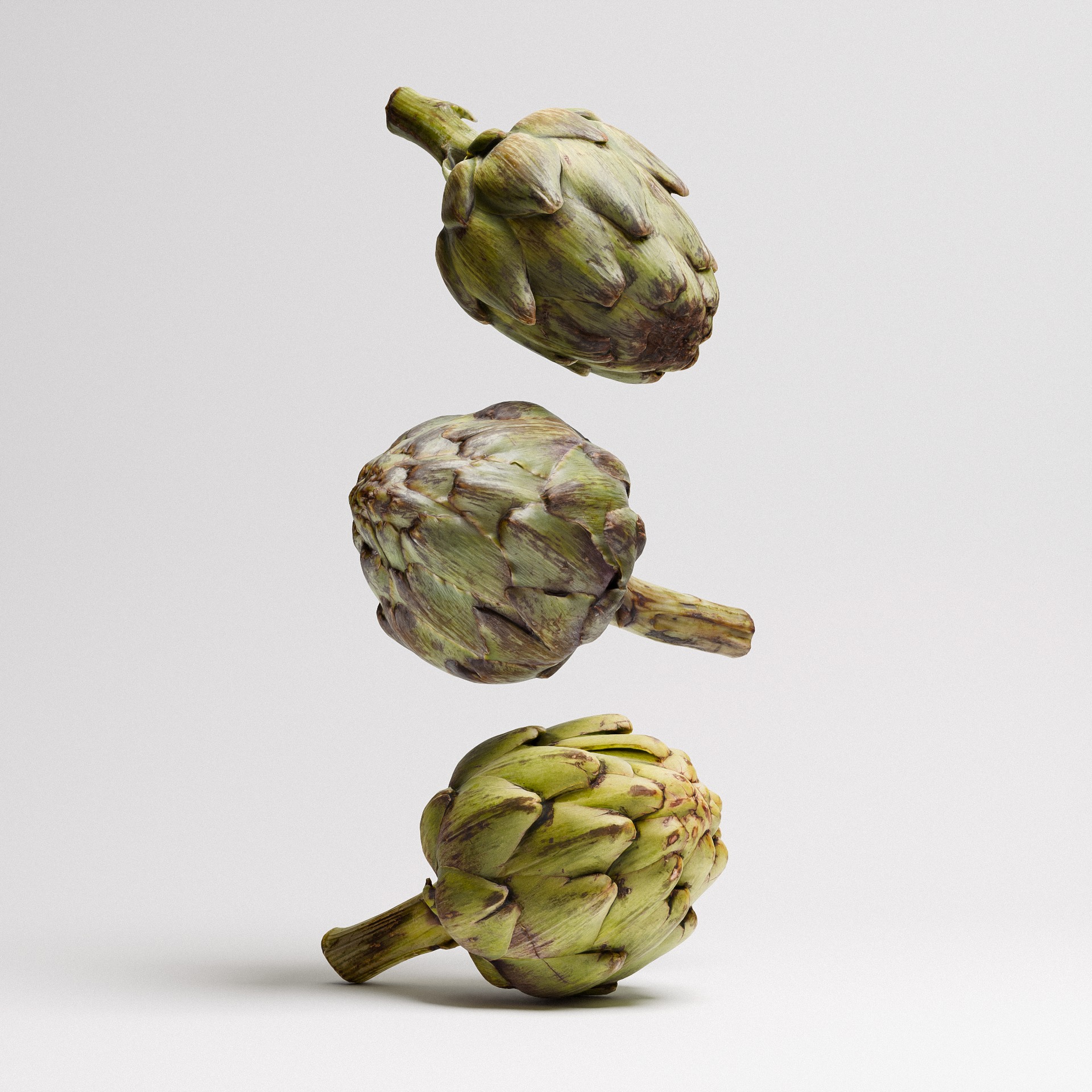 Artichoke Set 01 Low-poly 3D model_1