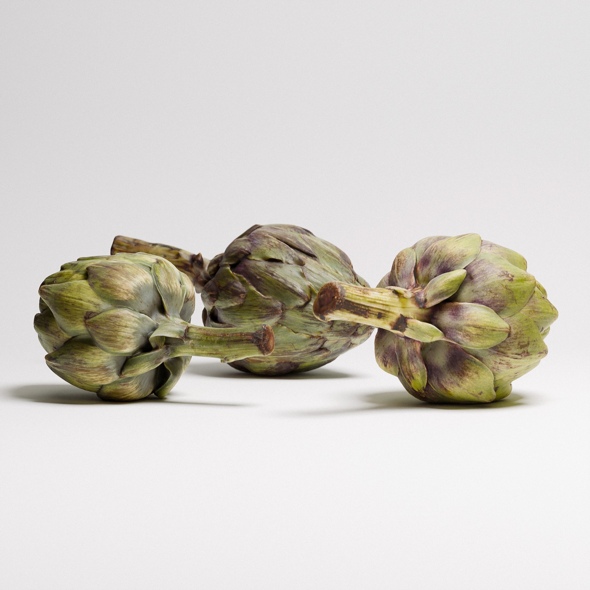 Artichoke Set 01 Low-poly 3D model_5