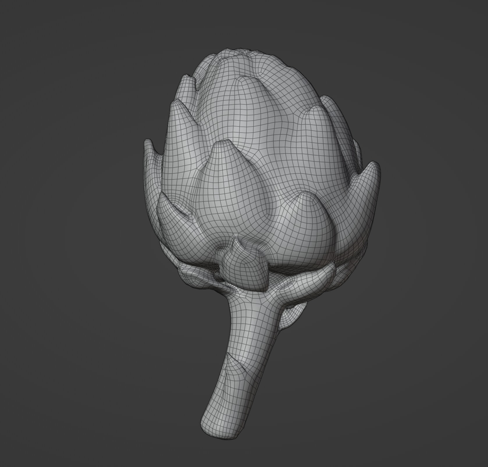 Artichoke Set 01 Low-poly 3D model_9