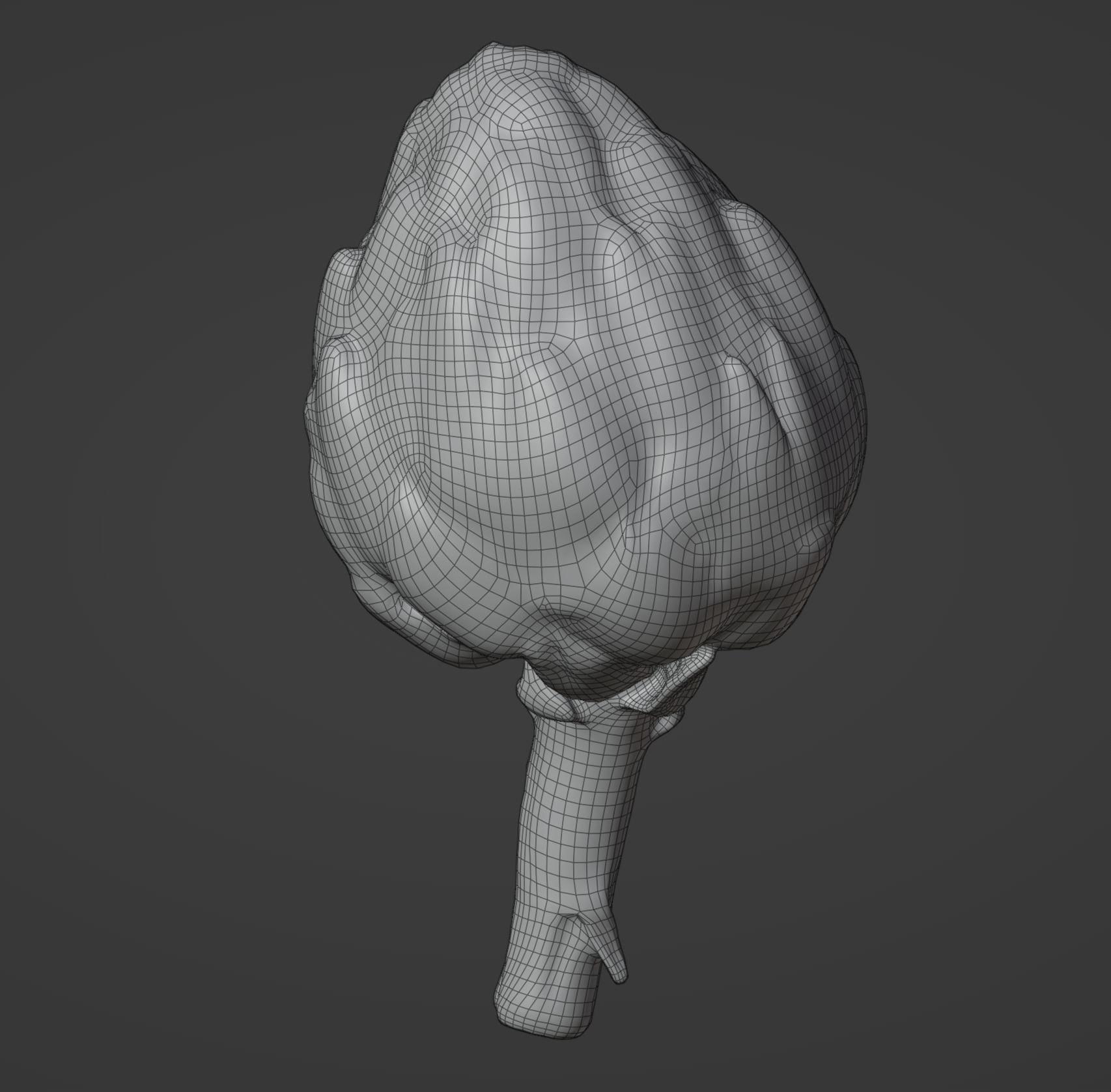Artichoke Set 01 Low-poly 3D model_8
