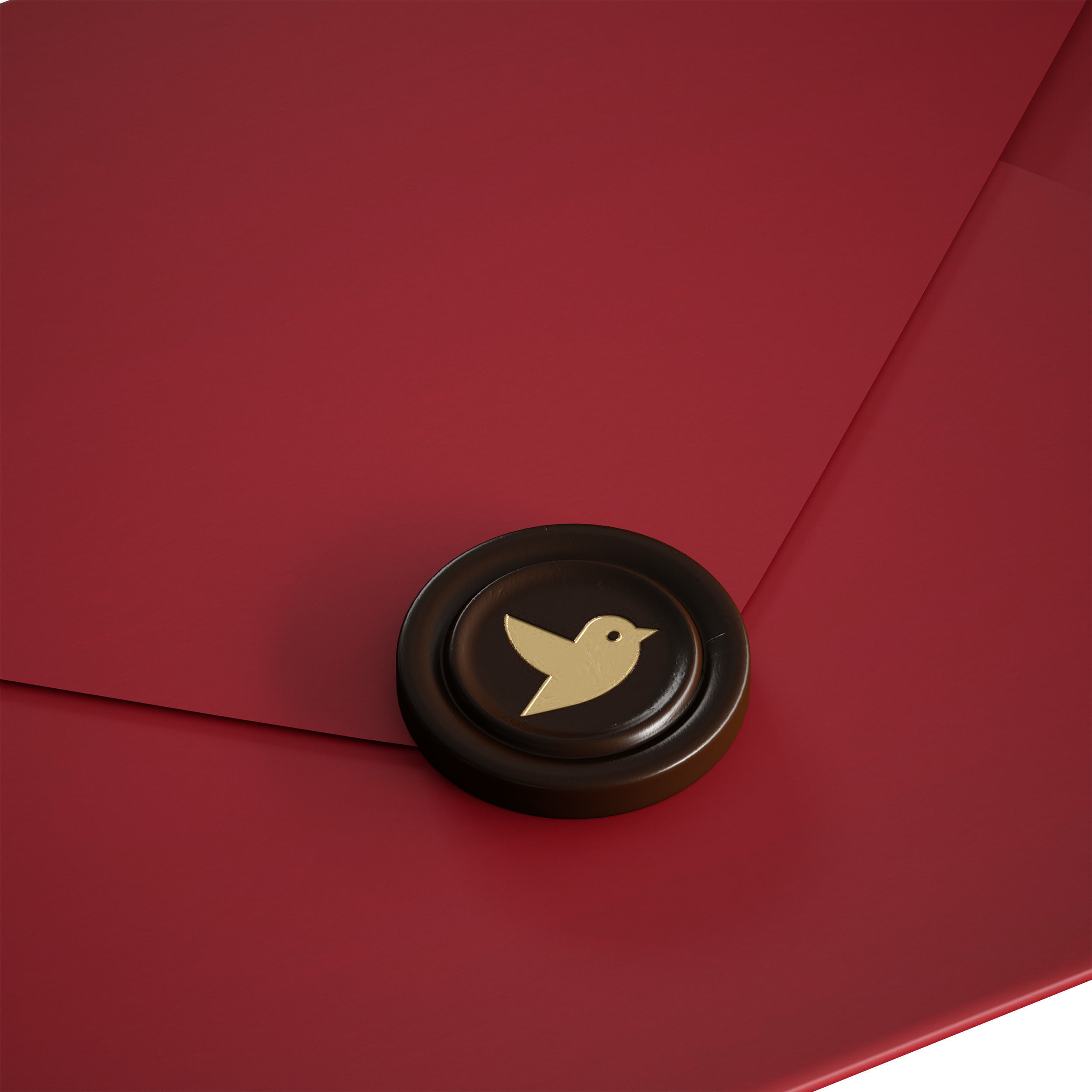 Envelope Letter Invitation 3D model_17