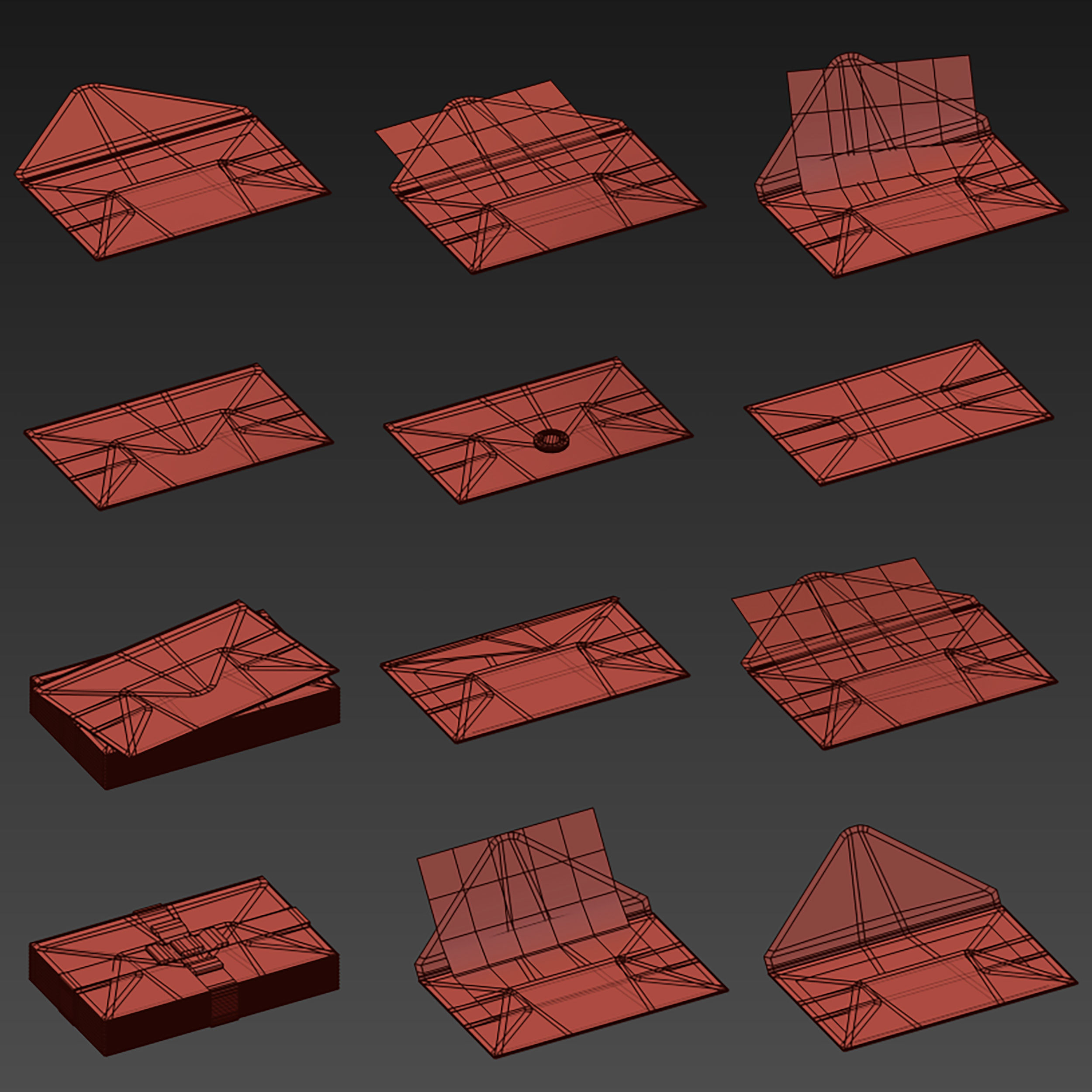 Envelope Letter Invitation 3D model_18