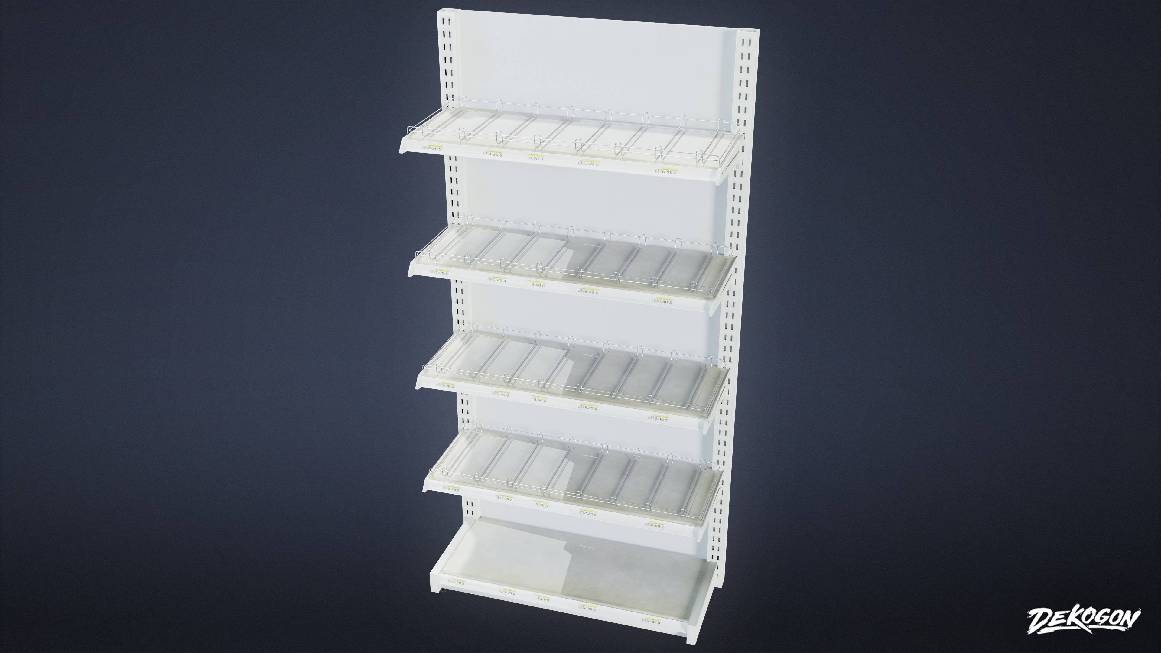 GROCERY - Food Stand 11 - LOW POLY AND NANITE Low-poly 3D model_2