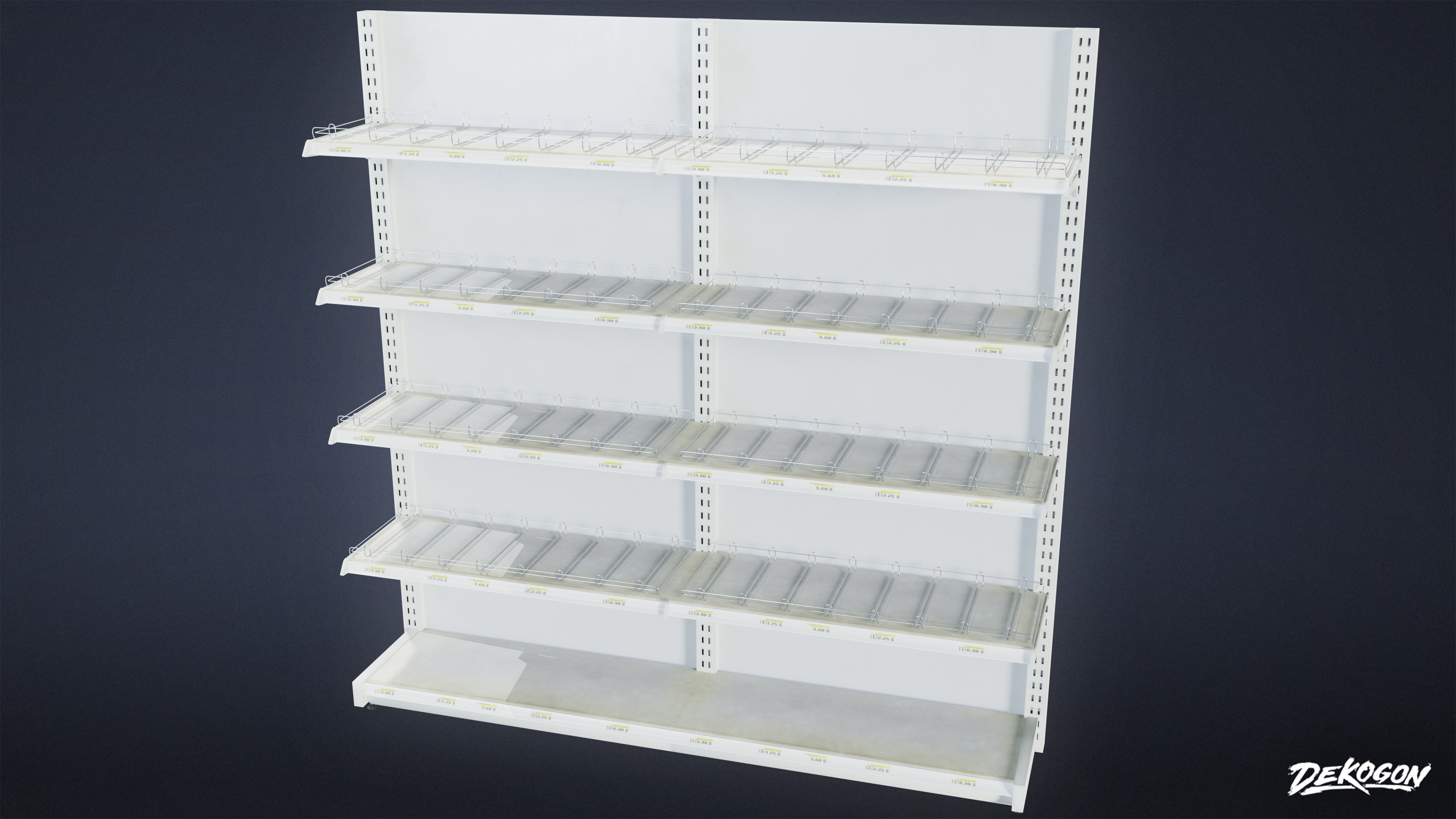 GROCERY - Food Stand 11 - LOW POLY AND NANITE Low-poly 3D model_3