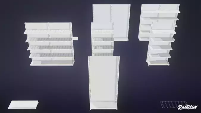 GROCERY - Food Stand 11 - LOW POLY AND NANITE