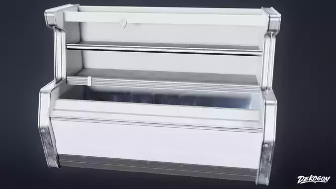 GROCERY - Freezer Standing Case 01 - LOW POLY AND NANITE