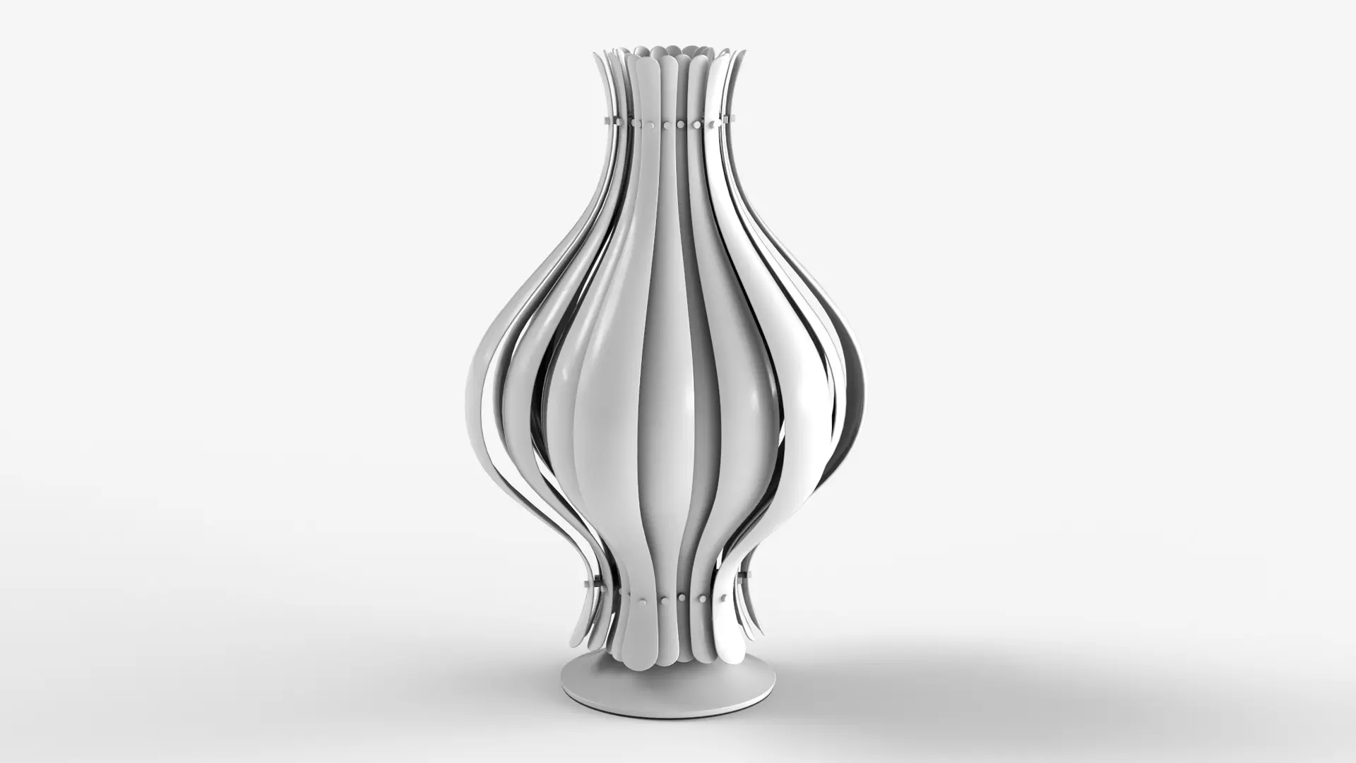 Onion Lamp Low-poly 3D model_0