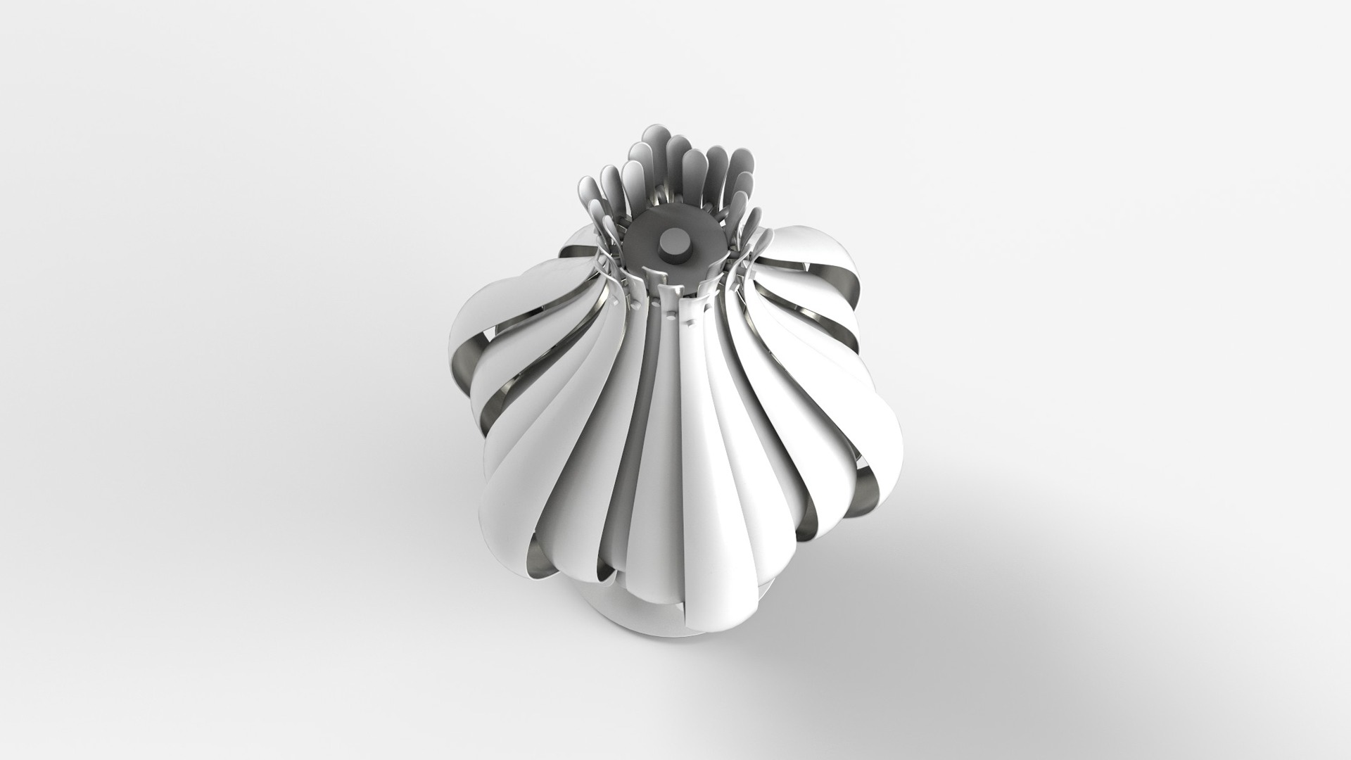Onion Lamp Low-poly 3D model_2