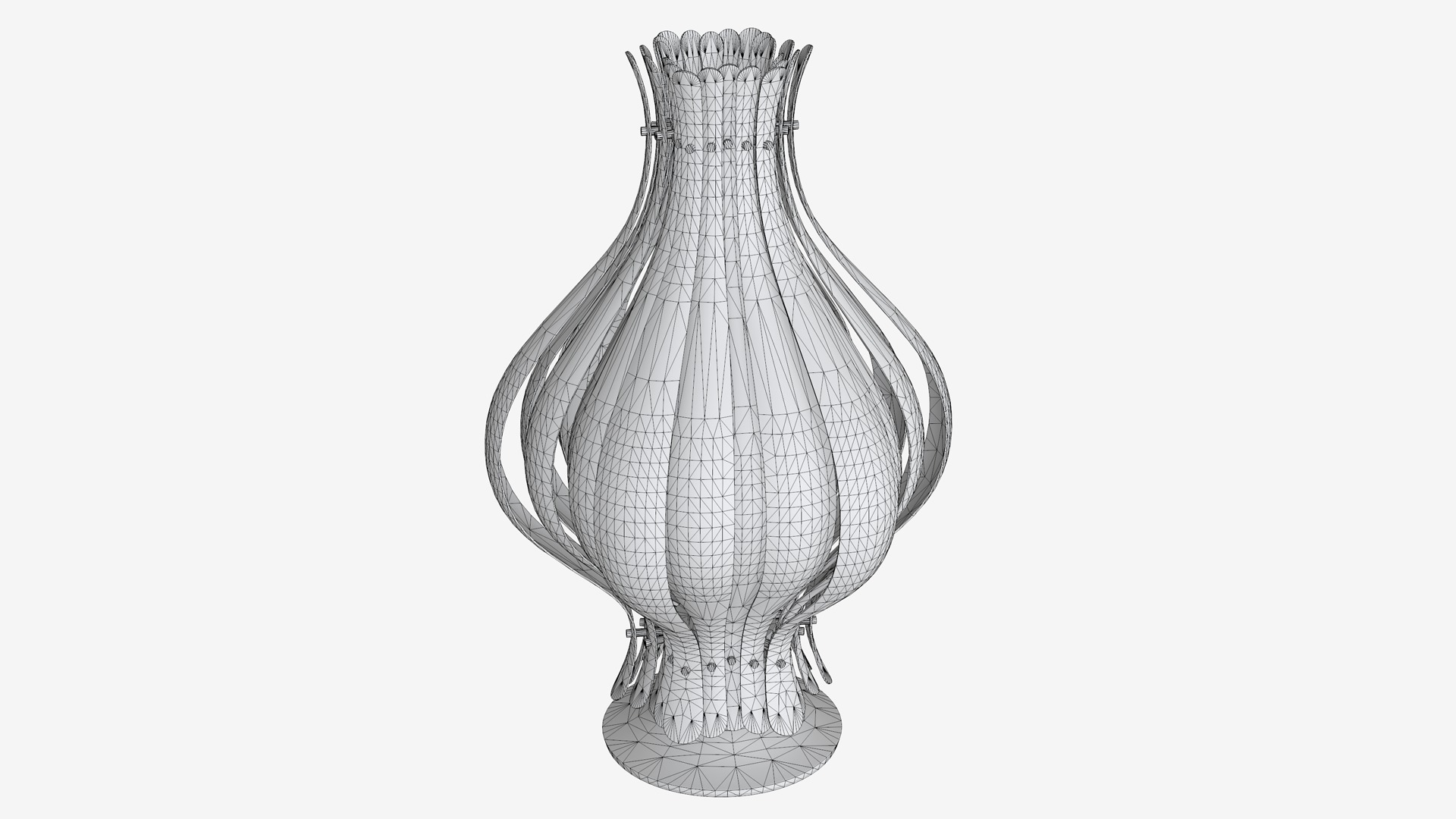 Onion Lamp Low-poly 3D model_6