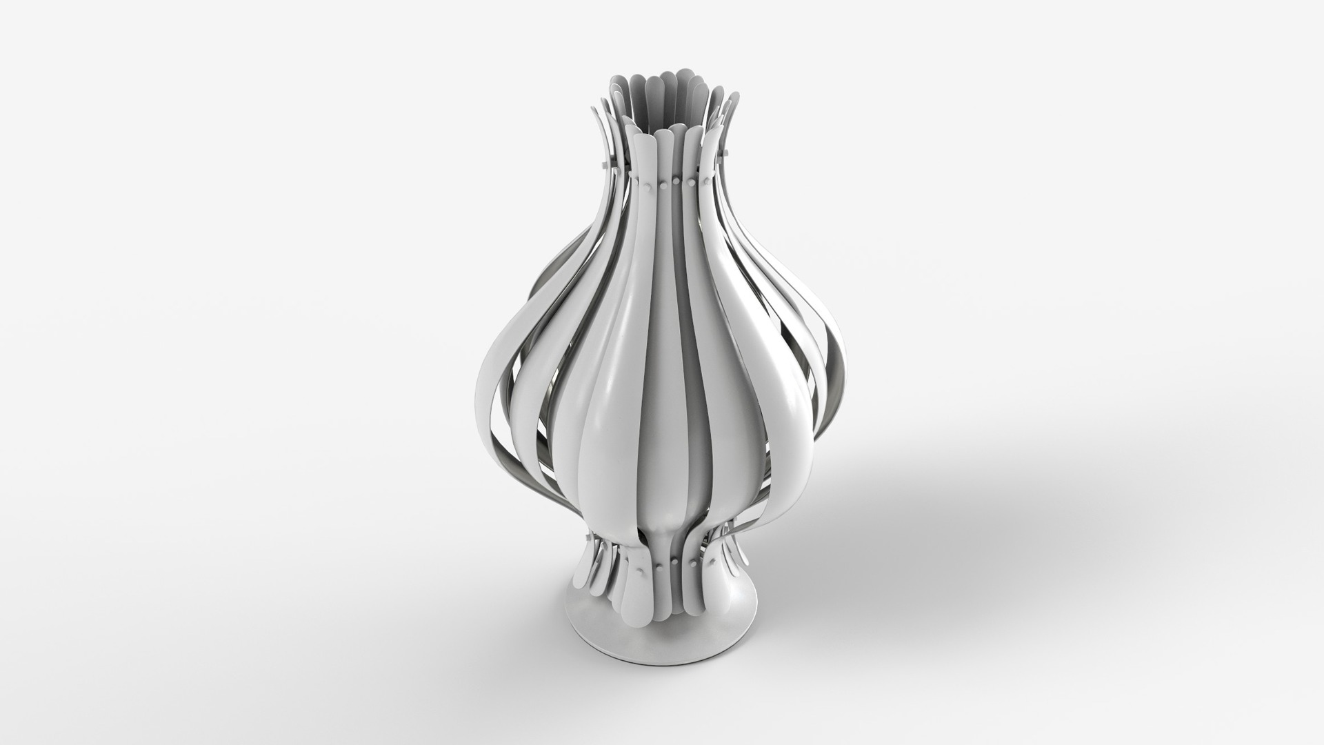 Onion Lamp Low-poly 3D model_1