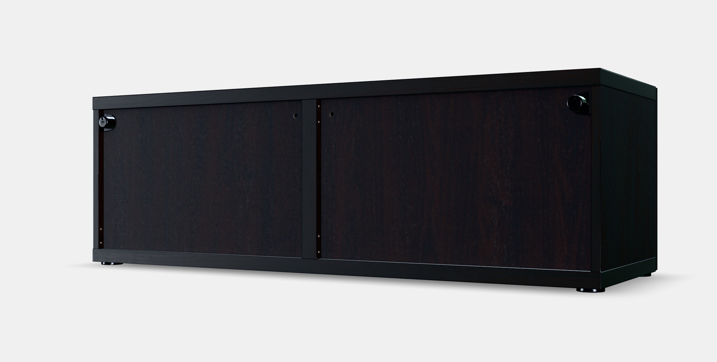 BESTA Shelf unit with glass doors 4 3D model_10