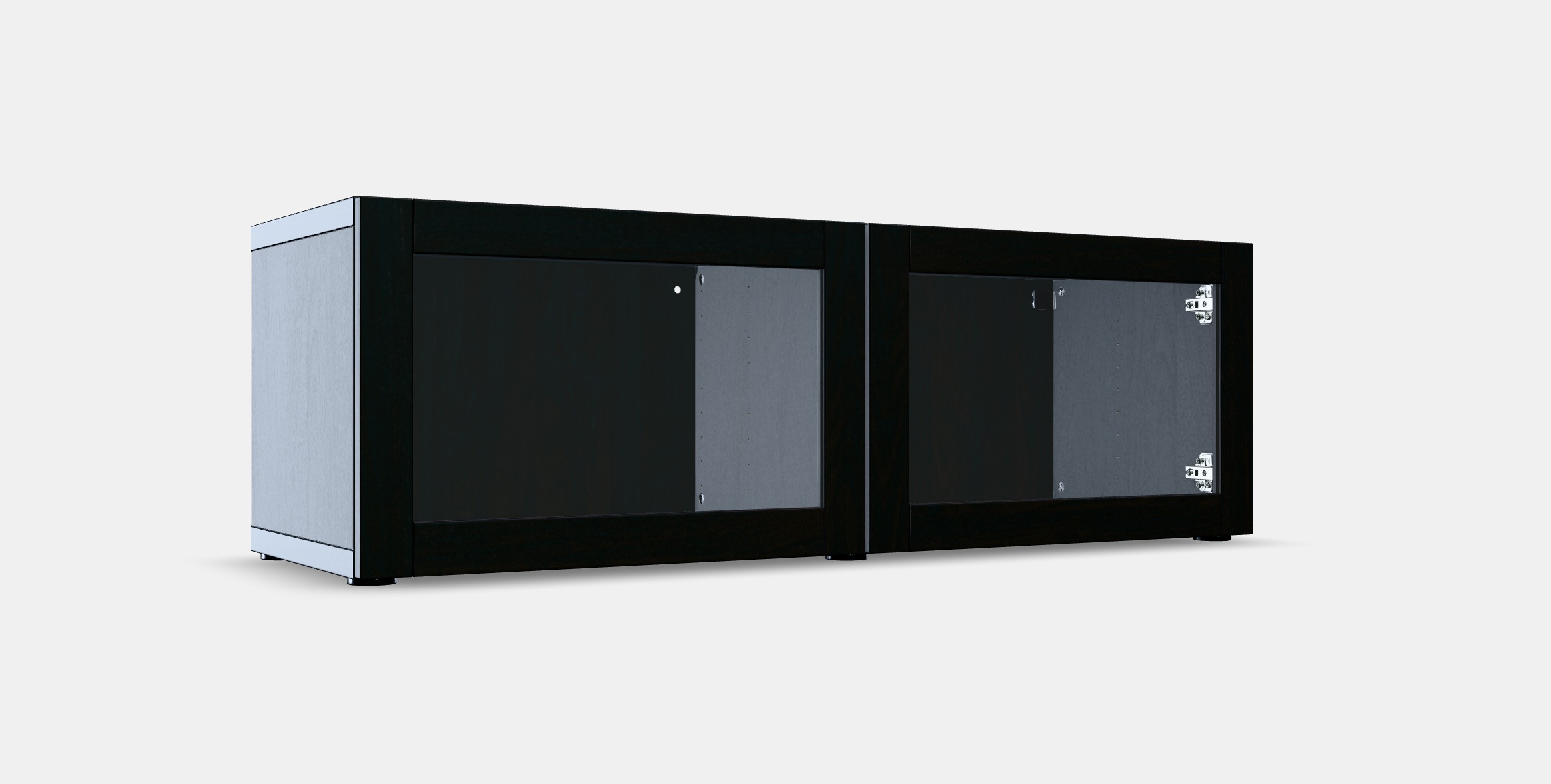 BESTA Shelf unit with glass doors 4 3D model_9