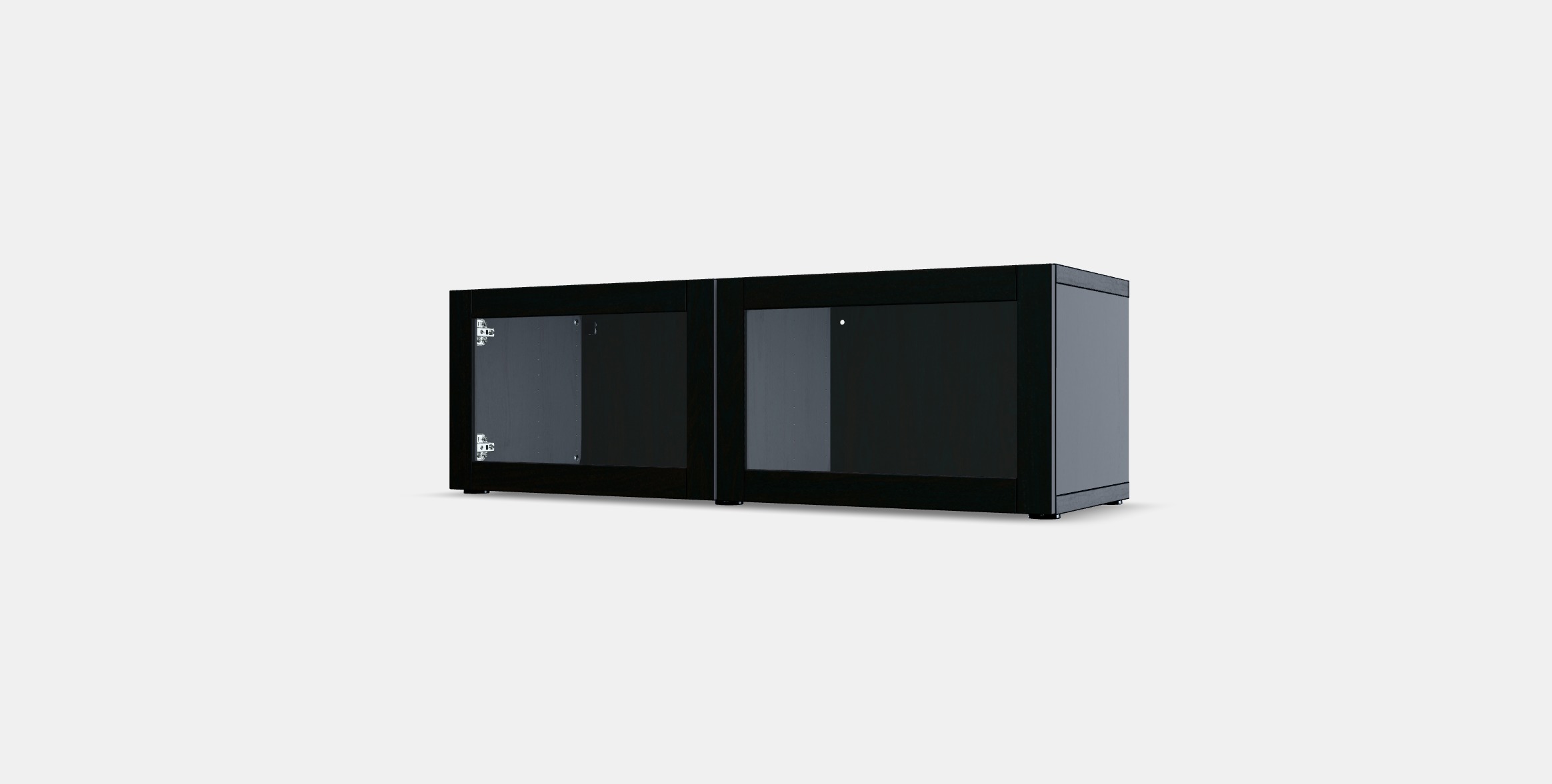 BESTA Shelf unit with glass doors 4 3D model_11