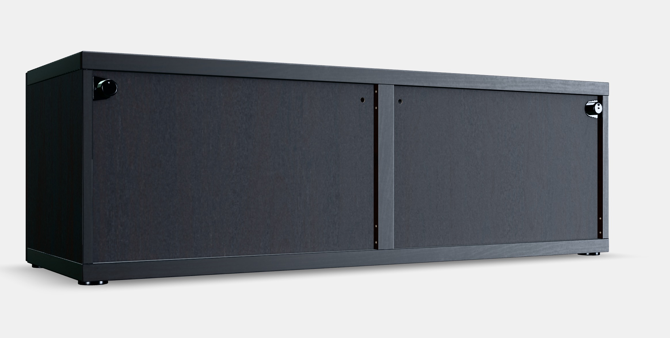 BESTA Shelf unit with glass doors 4 3D model_7