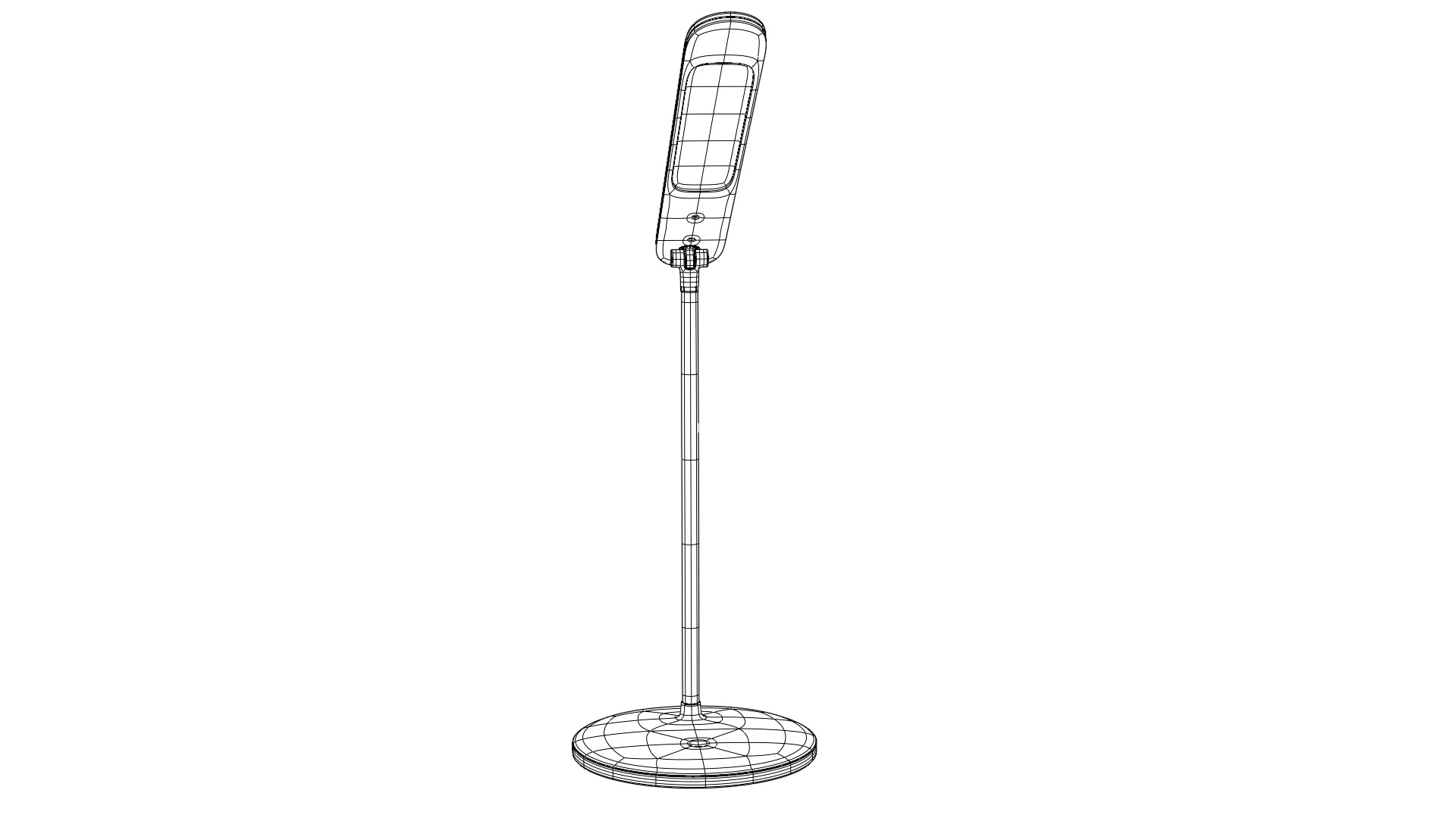  Lamp night Low-poly 3D model_17