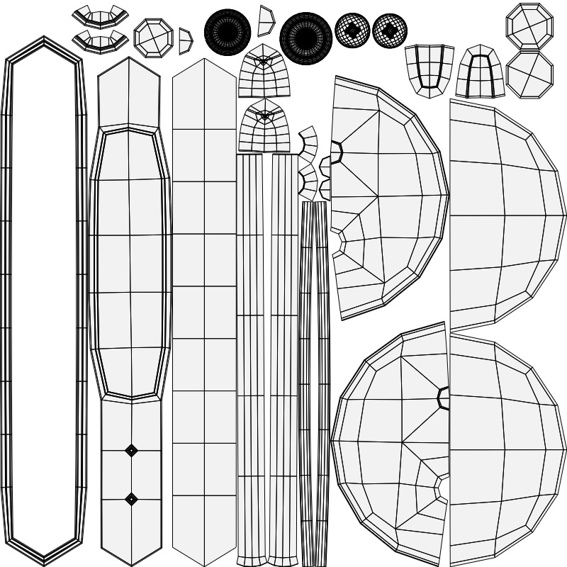  Lamp night Low-poly 3D model_18