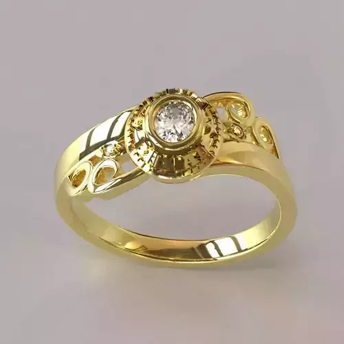 Anillo de grados 3D model