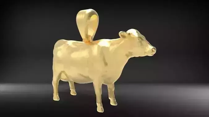 Cow Pendant Necklace Charm Bracelet Jewelry 