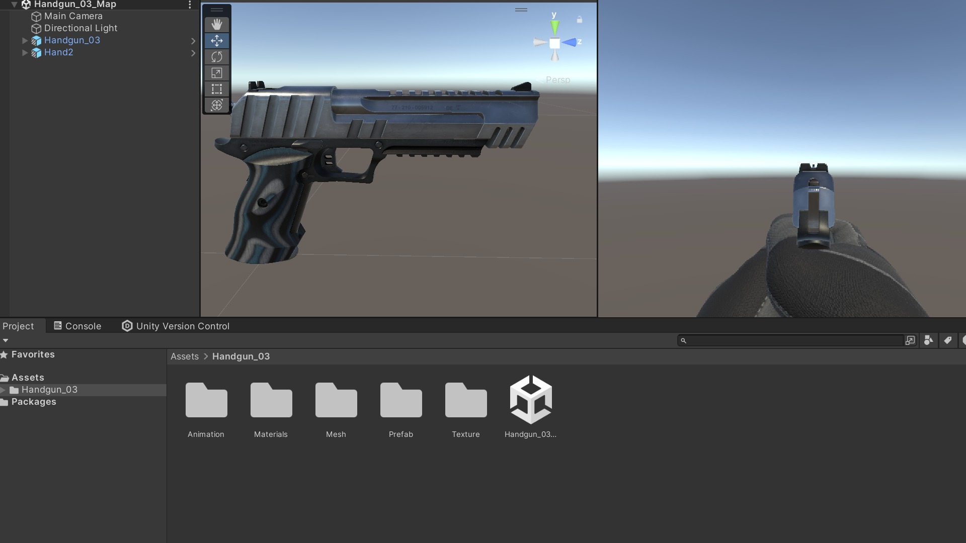 Desert Eagle FPS Animation Low-poly 3D model_14